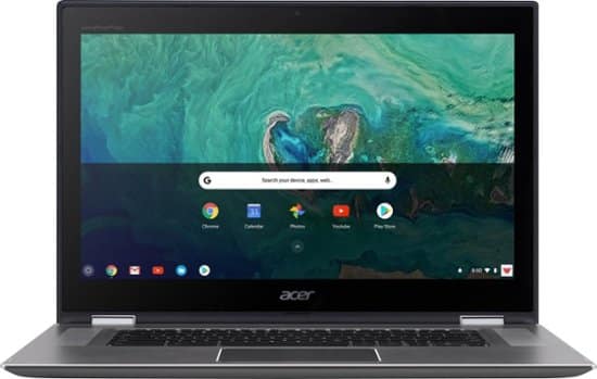 Acer – Spin 15 2-in-1 15.6″ Touch-Screen Chromebook – Intel Pentium – 4GB Memory – 64GB Solid State Drive – Sparkly Silver