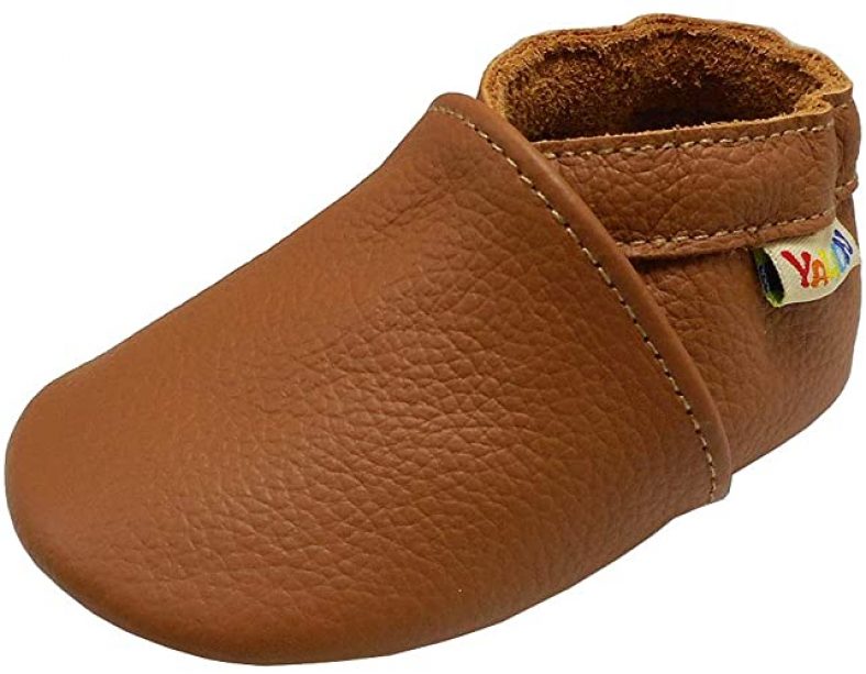 YALION Baby Boys Girls Shoes Crawling Slipper Toddler Infant Soft Leather First Walking Moccasins