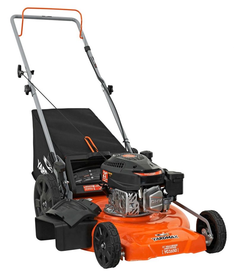 YARDMAX 21″ 3-in-1 Gas-Powered Push Mower 170cc