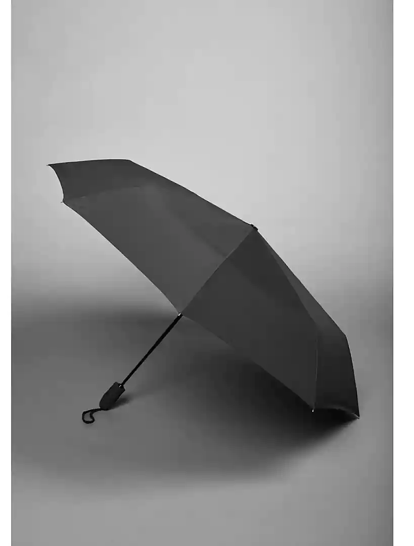 Jos. A. Bank Black Automatic Umbrella, 54-inch Arc #8TC6
