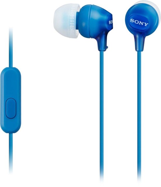 Sony – EX14AP Wired Earbud Headphones – Blue