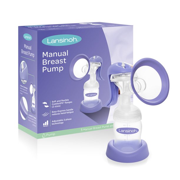 Lansinoh Manual Breast Pump, Portable Hand Pump for Breastfeeding From walmart deals