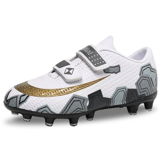 Cyiecw Kids Soccer Cleats Boys Girls Athletic Football Shoes Outdoor Anti-Slip Firm Ground Soccer Shoes From walmart deals