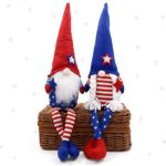4th of July Gnomes Patriotic Couple Tomte for American Independence Day Gift Handmade Memorial Day Elf Dwarf Scandinavian Nisse Folklore Household Ornaments Home Tiered Tray Decorations @amazon offers