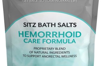 Sitz Bath Salts for Hemorrhoids Epsom Soak, 20 Organic & Natural Ingredients for Hemorrhoid and Fissure Wellness. Made in USA.