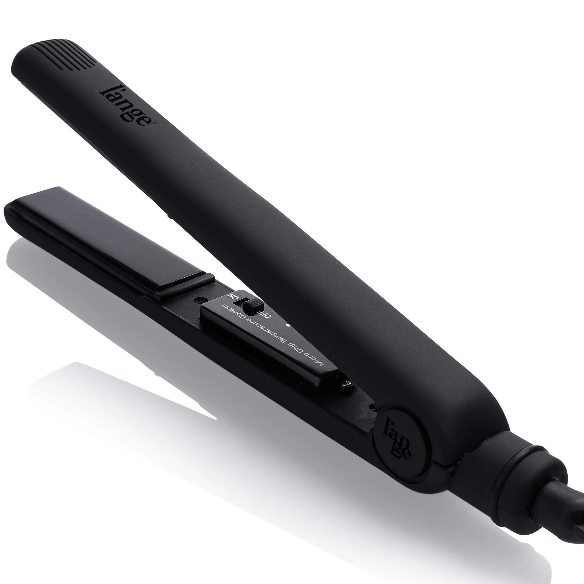 L’ange Hair Aplatir Professional 1-Inch Ceramic Flat Iron Hair Straightener, Automatic Shutoff, Black