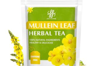 iMATCHME Mullein Tea for Lung Cleanse, Respiratory Support and Mucous Membranes, Natural Healthy Herbal Tea, No Caffeine, Non-GMO, 20 Tea Bags