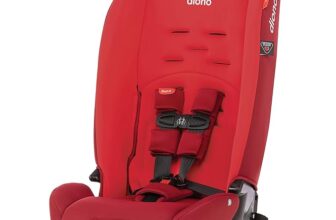 Diono Radian 3R, 3-in-1 Convertible Car Seat, Rear Facing & Forward Facing, 10 Years 1 Car Seat, Slim Fit 3 Across, Red Cherry