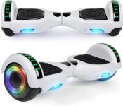 LIEAGLE Hoverboard, 6.5″ Self Balancing Scooter Hover Board with Bluetooth Wheels LED Lights for Kids Adults