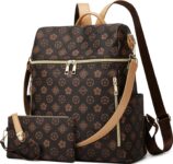 Makes Backpack Purse for Women PU Leather Travel Satchel Handbag Convertible Design Bag with Purse