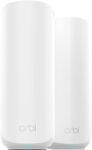 NETGEAR Orbi 370 Series Dual-Band WiFi 7 Mesh Network System for Home (RBE372) – Wireless Router + 1 Extender, Security Features, 5 Gbps, Covers 4,000 sq.ft., 70 Devices, 2.5GB Internet Port, BE5000