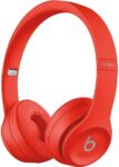 beats Solo3 Wireless On-Ear Headphones – Citrus Red (Renewed)