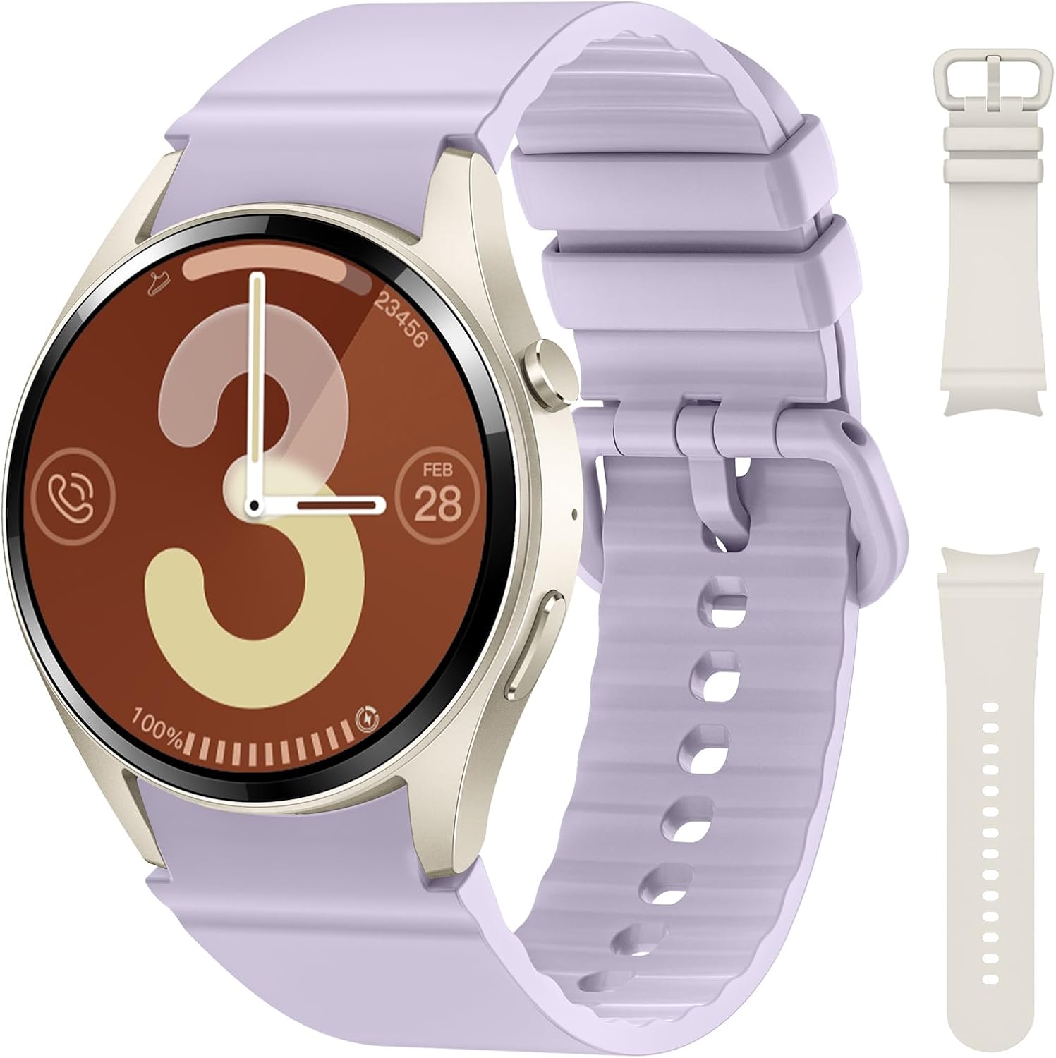 Smart Watches for Women Men (Make/Answer Calls), Bluetooth Smart Watch with Heart Rate/SpO2/Sleep Monitor, 110+ Sport Modes Waterproof Fitness Watch, Fitness Tracker Watch for Android Phones/iPhones