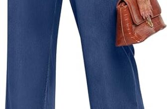 IUGA Wide Leg Jeans Woman Stretchy Sweatpant Jeans Women Pull On Baggy Jean High Waisted Trendy Straight Casual Denim Pants