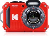 KODAK PIXPRO WPZ2 Rugged Waterproof Digital Camera 16MP 4X Optical Zoom 2.7″ LCD Full HD Video, Red