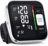 Blood Pressure Monitor Upper Arm Digital Blood Pressure Machine for Home Use with Backlit Display 8.7″-15.7″ Cuff with Storage Bag