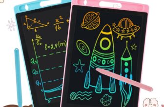 2 Pack LCD Writing Tablet, Electronic Drawing Writing Board, Erasable Drawing Doodle Board, Doodle Pad Toys for Kids Adults Learning & Education, 8.5IN(Blue+Pink)