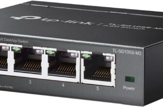 TP-Link TL-SG105S-M2 | 5-Port Multi-Gigabit 2.5G Ethernet Switch | Unmanaged Network Switch | Ethernet Splitter | Plug & Play | Desktop/Wall Mount | Silent Operation