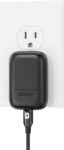 Slim Flat 30W USB C Wall Charger, GaN Fast Charging Block with Foldable Plug, PD 3.0 PPS Type C Power Adapter for iPhone 17 16 15 Pro Max, Samsung Galaxy S26 S25 S24, iPad Pro, AirPods, Black