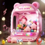 Skirfy Claws Machines for Kids,Unicorns Toys for Age 6+,Kids Games Mini Vending Machines with Squishys Toy Candy Dispenser,Claws Game Machine,Birthday for Girls Age 8-12