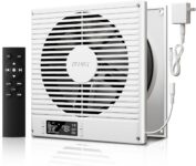 KOVIET 8″ Room to Room Ventilation Fan with Remote, Quiet Reversible Through the Wall Air Transfer Fan, 10-Speed Smart Exhaust Vent, Temperature Control, ETL Certified for Bedroom, Kitchen, Laundry