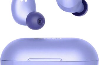 Raycon Everyday Classic Bluetooth Wireless Earbuds + Microphone with Active Noise Canceling, Sweat & Water-Resistant Earphones, Ear Buds Wireless Bluetooth 32 Hours Playtime (Purple)