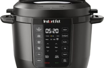 Instant Pot 6QT RIO 7-in-1 Multi-Cooker, Pressure Cooker, Slow cook, Sauté, Steam, Rice Maker, Yogurt, & Warmer, Black, 6 Quarts