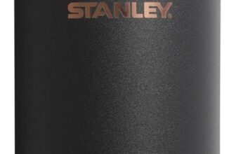 STANLEY x Messi IceFlow 2.0 Flip Straw Tumbler with Handle, 30 oz | Twist on Lid and Flip Up Straw | Leak Resistant Water Bottle | Insulated Stainless Steel | BPA-Free | Messi Goat Black