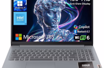 Lenovo Essential 15.6″ FHD Everyday Laptop, Intel Processor, 128GB Storage