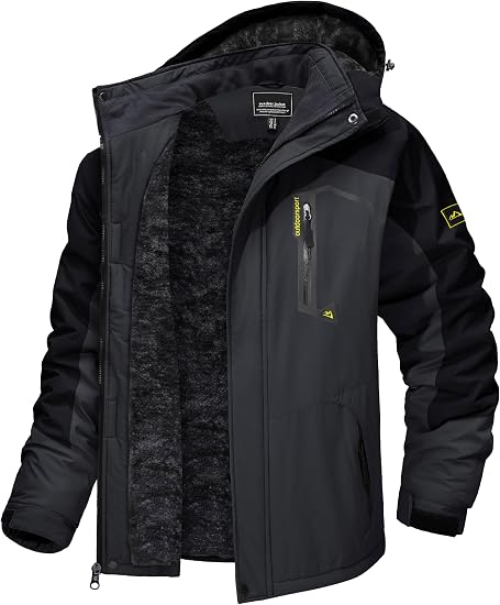 TACVASEN Men’s Winter Skiing Jackets Waterproof Thermal Snowboard Coats
